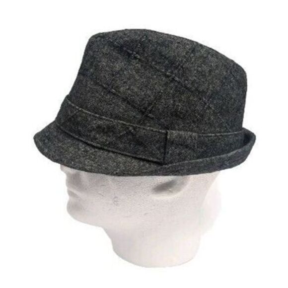 Angela & William Fedora Hat Small Wool Blend Gray / Grey Unisex S - Picture 8 of 10